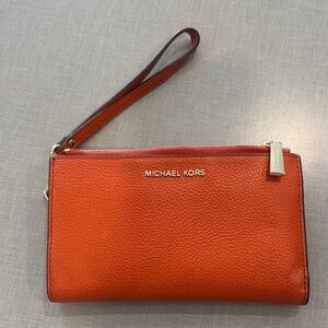 Michael Kors Vibrant Orange Clutch
